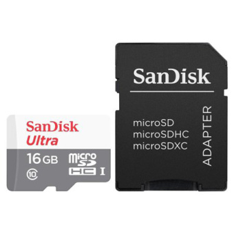 Карта пам'яті SanDisk SDSQUNS-016G-GN3MA microSDHC 16GB ExtremeAction A1 C10 V30 UHS-I U3