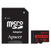 Карта пам'яті Apacer AP32GMCSH10U5-R microSDHC 32GB UHS-I U1+adapter (R85MB/s)