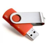 Диск USB Flash GoodRam 16GB Twister Red USB 3.0 16 Gb, USB 3.1, пластик/метал, червоний, вушко для кріплення до брелка