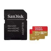 Карта пам'яті SanDisk SDSQXAF-032G-GN6AT Extreme microSDHC 32GB + SD Adapter for Action Sports Camera