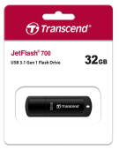Диск USB Flash Transcend JetFlash 700 32GB USB 3.0 Black