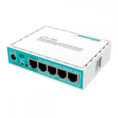 Маршрутизатор MikroTik RouterBOARD hEX 880MHz/256Mb, 5х1000Мбіт, PoE in, 5x GLAN, L4