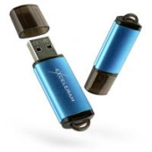 Диск USB Flash Exceleram EXA3U2BL32 32 Gb, інтерфейс - USB 2.0, Матеріал корпуса - пластик/метал
