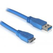 Кабель USB Atcom AM/Micro-B 0.8м, USB 3.0, синій