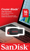 Диск USB Flash SanDisk 16 Gb, USB 2.0, пластик, чорний