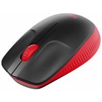 Миша Logitech M190 Full-size wireless mouse - RED USB, RED - 2.4GHZ, оптична, Бездротова, 1000