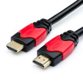 Кабель Atcom HDMI-HDMI 15м, Ver 1.4 for 3D, Red/Gold, з двома ферритовими кільцями