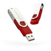 Диск USB Flash Exceleram Об'єм пам'яті - 32 Gb, інтерфейс - USB 2.0, матеріал корпусу - пластик/метал, червоний, вушко для кріплення до брелка