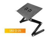 Столик для ноутбука Flyper SRD-D-05 трансформер, аллюміній, чорний, 2xUSB кулера, кнопочна фіксація, мах 17'' , Вага 1.5 кг