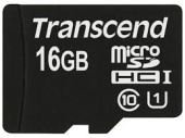 Карта пам'яті Transcend microSD 16GB SDHC Class 10 UHS-I