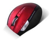 Миша Flyper Deluxe FDS-51 USB, Red-Black, оптична, Mini, Wireless 2.4G, Rubber, режим sleep, 1000 dpi, 2xAA