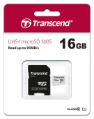 Карта пам'яті Transcend TS16GUSD300S-A 16GB UHS-I U1 microSD with Adapter