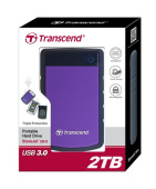 Зовнішній жорсткий диск Transcend StoreJet 2.5 USB 3.0 2TB серія H Purple