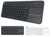 Клавіатура Logitech K400 Plus Wireless Touch Keyboard- INTNL - Russian layout - Dark