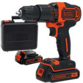 Шуруповерт Black&Decker BDCHD18KB BDCHD18KB, ударний, 18V, 30Нм, Li-Ion, 2акк.