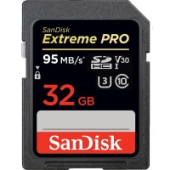 Карта пам'яті SanDisk 32GB SDHC Class10 UHS-I V30 4K Extreme Pro SD, 32 ГБ, SDHC, UHS-I (U3)