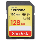 Карта пам'яті SanDisk 128GB SDXC C10 UHS-I U3 R150/W70MB/s Extreme