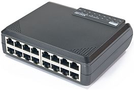 Комутатор Netis керований, настільний, 16, Fast Ethernet, керований, 3.2 Гбіт/с, 8000 Кб