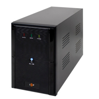 Джерело безперебійного живлення LogicPower LPM-1100VA 770W, з правильною синусоїдою, LED, 2x 12V; 7,5Ah,  145-290 V.