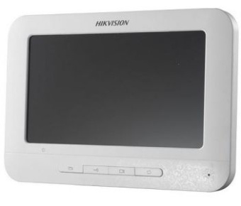 Відеодомофон Hikvision внутрішній кольоровий 7 дюйми. відеодомофон. 7 дюйми. LCD екран, 1 чотирьох-проводний