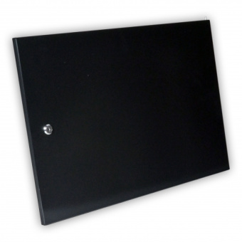 Двері для шаф  CMS настінна серія  MGSWA цільнометалеві 9U, чорні (шт.)