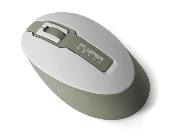 Миша Flyper Deluxe FDS-06 USB, White-Grey, оптична, Mini, Wireless 2.4G, режим sleep, 1000 dpi, 2хААА